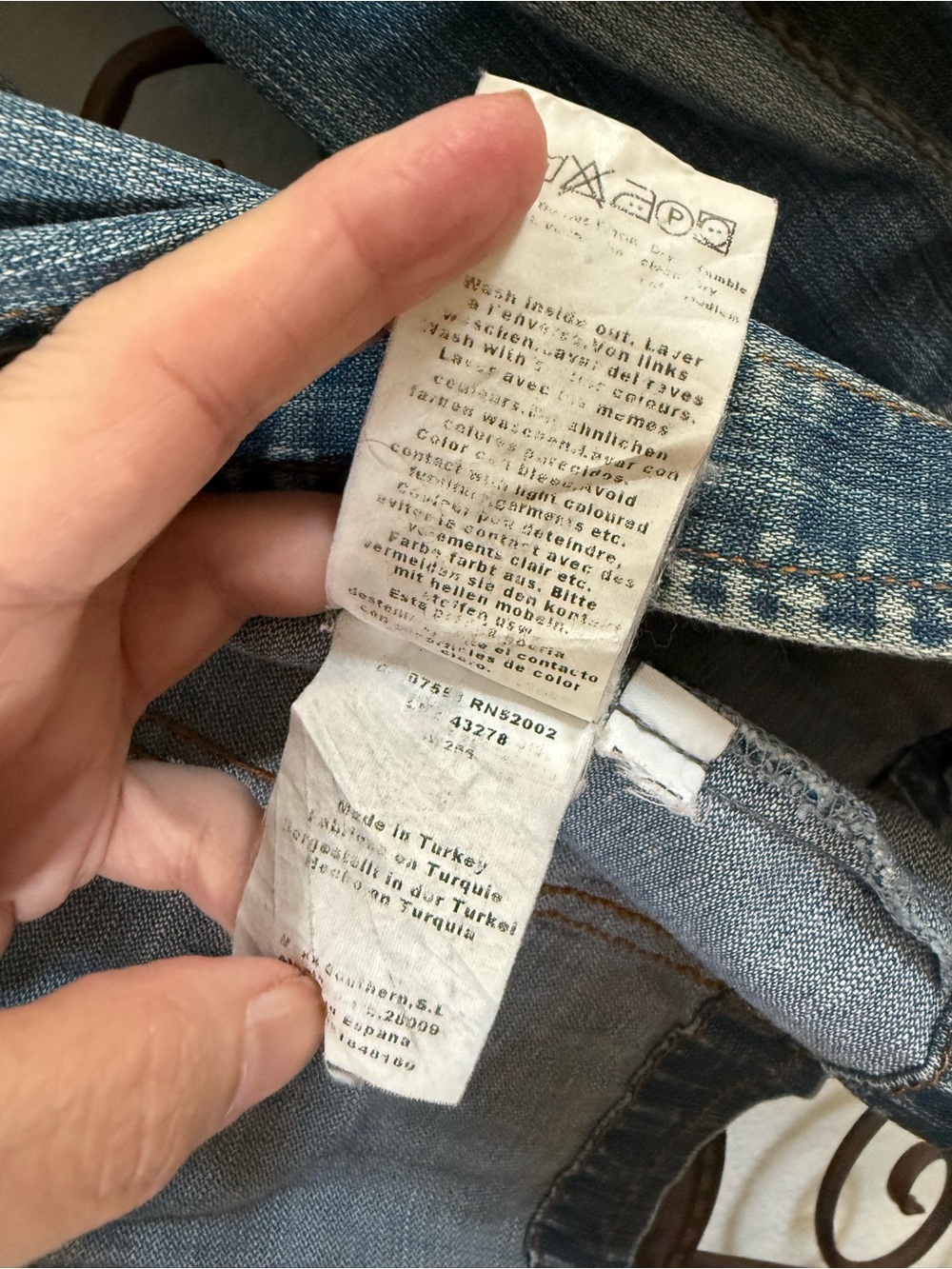 Mexx Belted Denim Jacket Y2K Fitted Jean Jacket US 2 - Picture 9 of 9